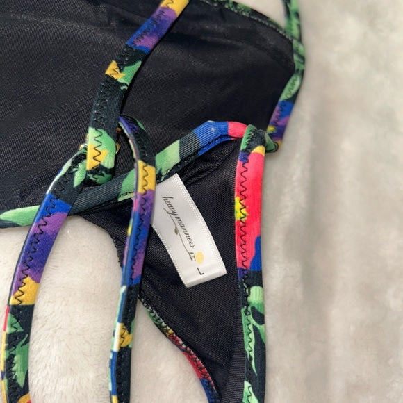 Heavy Manners ‘Miss November’ Floral Bikini Set L - Picture 4 of 5